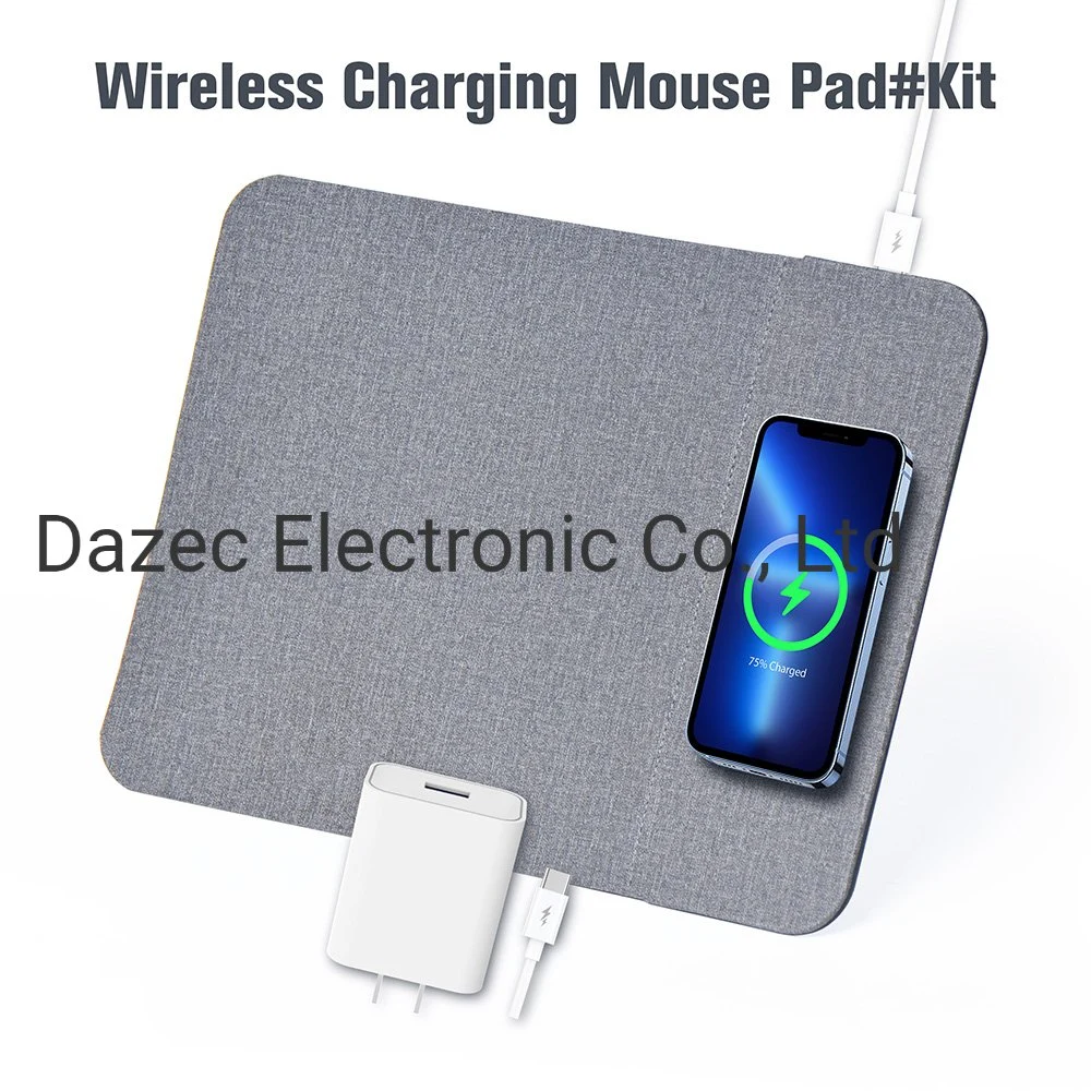 Customized OEM/ODM Wireless Charging Mouse Pad Mouse Pads 5W 10W Fast Charger Wireless Charger Pad for iPhone (All Brand)
