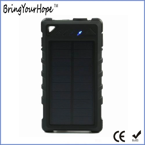 High Quality Waterproof Ipx4 8000mAh Solar Power Bank (XH-PB-274)