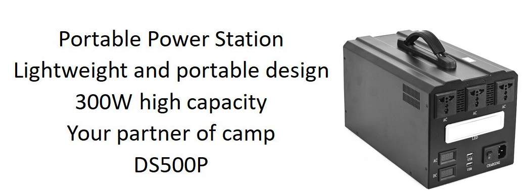 60W Solar Power Lighting System with 14.8V Battery Storage Portable Power Station