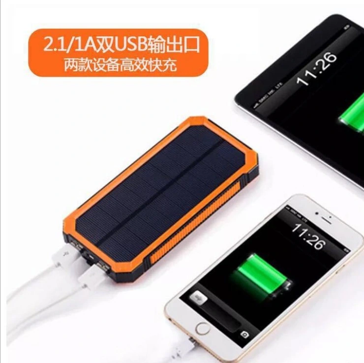 Dual USB Portable Waterproof Solar Charger 5000mAh 10000mAh 20000mAh Solar Power Bank