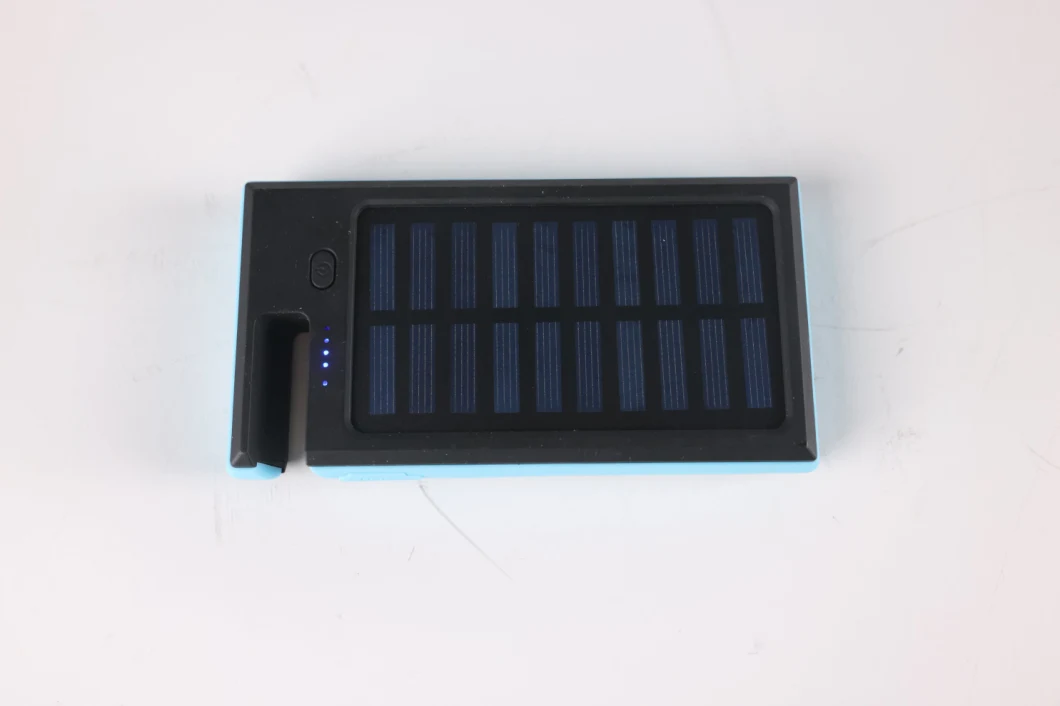 Lightweight Portable Solar 8000mAh Mobile Power Bank Dual USB with Camping Lights Emergency Power Bank