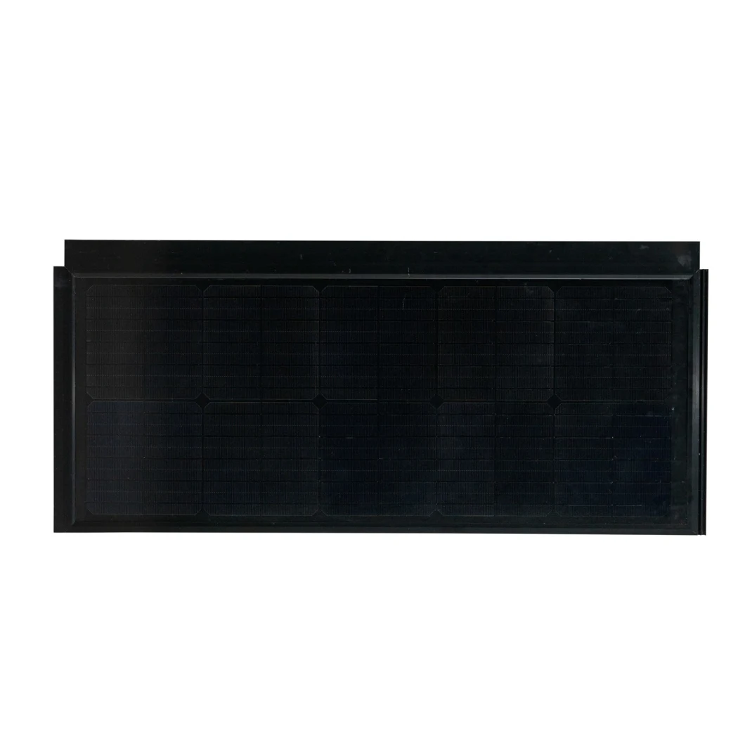 Solar Tile V1.0 55W with Mono Cells Waterproof Tile Solar Panels Solar Modules-Black Colour Horizontal