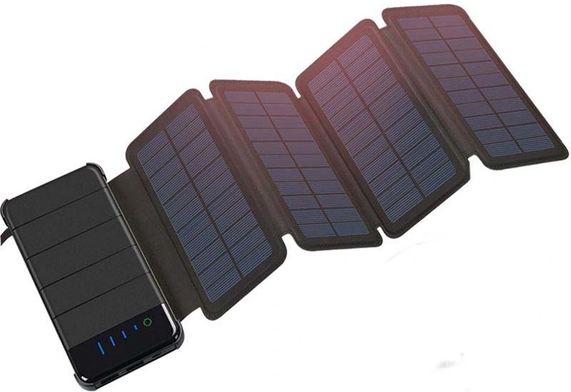 Solar Power Bank for Electric Energy Storage and Charging with Lithium Battery Capacity 10000mAh