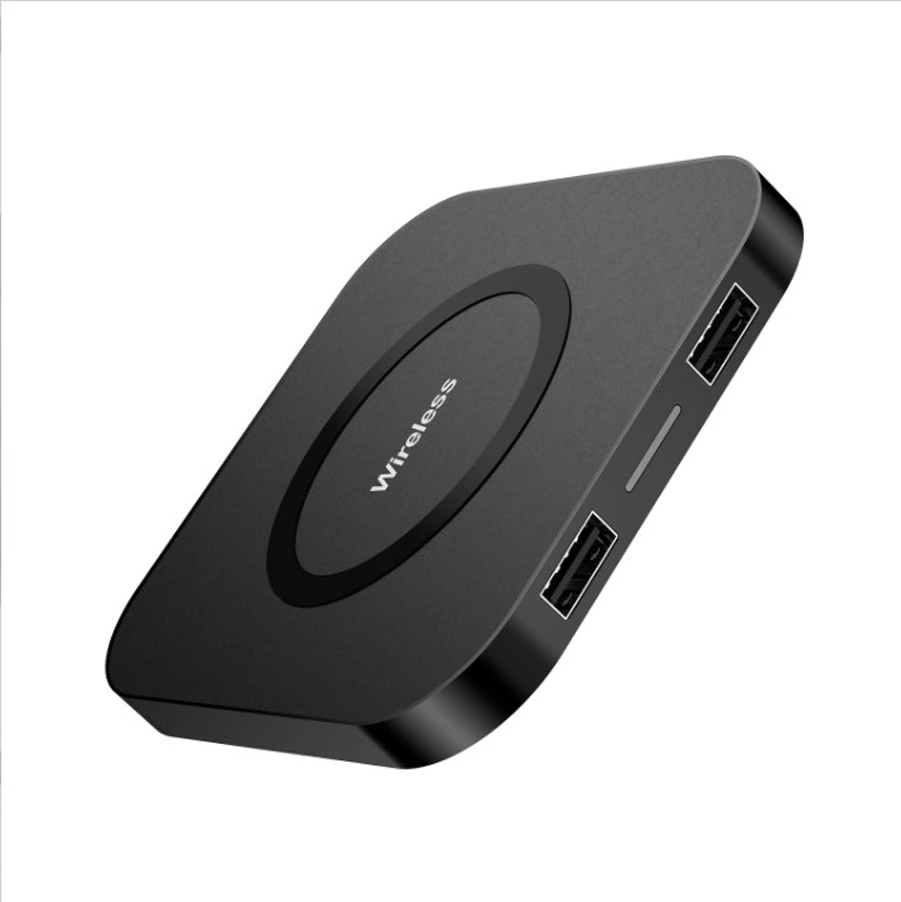 10W/7.5W/5W Mobile Phone Charger Cell Phone Charger Travel Charger Wireless Charger with Double USB Port