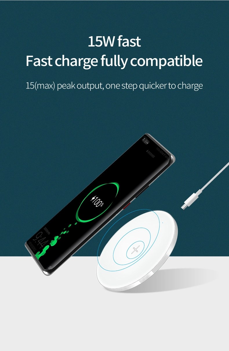 Factory Wholesale 5W Fast Charging Pad Portable Universal Qi Wireless Charger