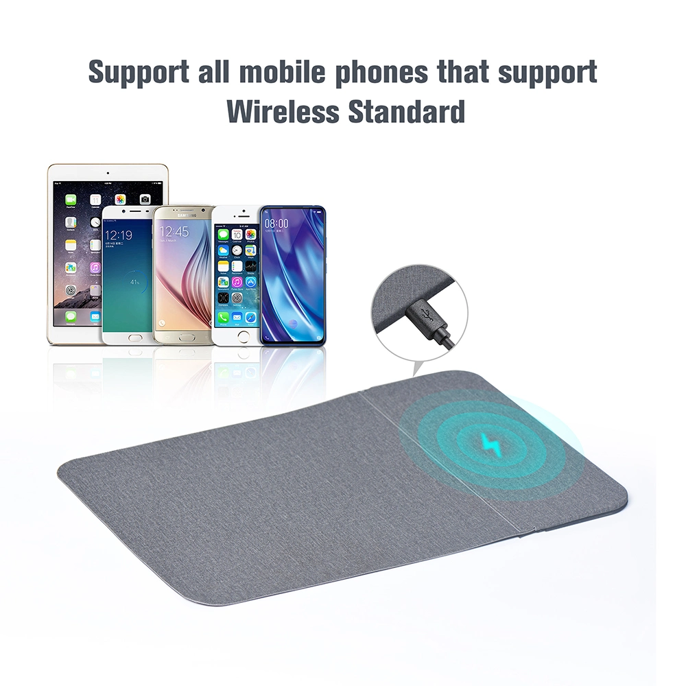 Wireless Charger for All Phones Wireless Standard Mouse Pad Output 3W/5W/7W Charger Customized Size