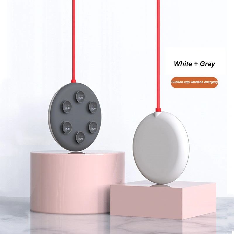 Factory Direct Sales New Mini Portable Suction Cup Wireless Charger Compatible with a Variety of Models 10W Fast Charge Mobile Phone Charger
