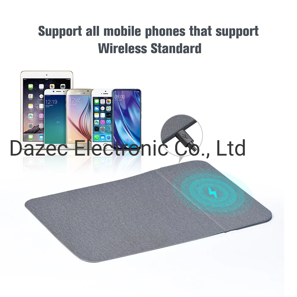 Customized OEM/ODM Wireless Charging Mouse Pad Mouse Pads 5W 10W Fast Charger Wireless Charger Pad for iPhone (All Brand)